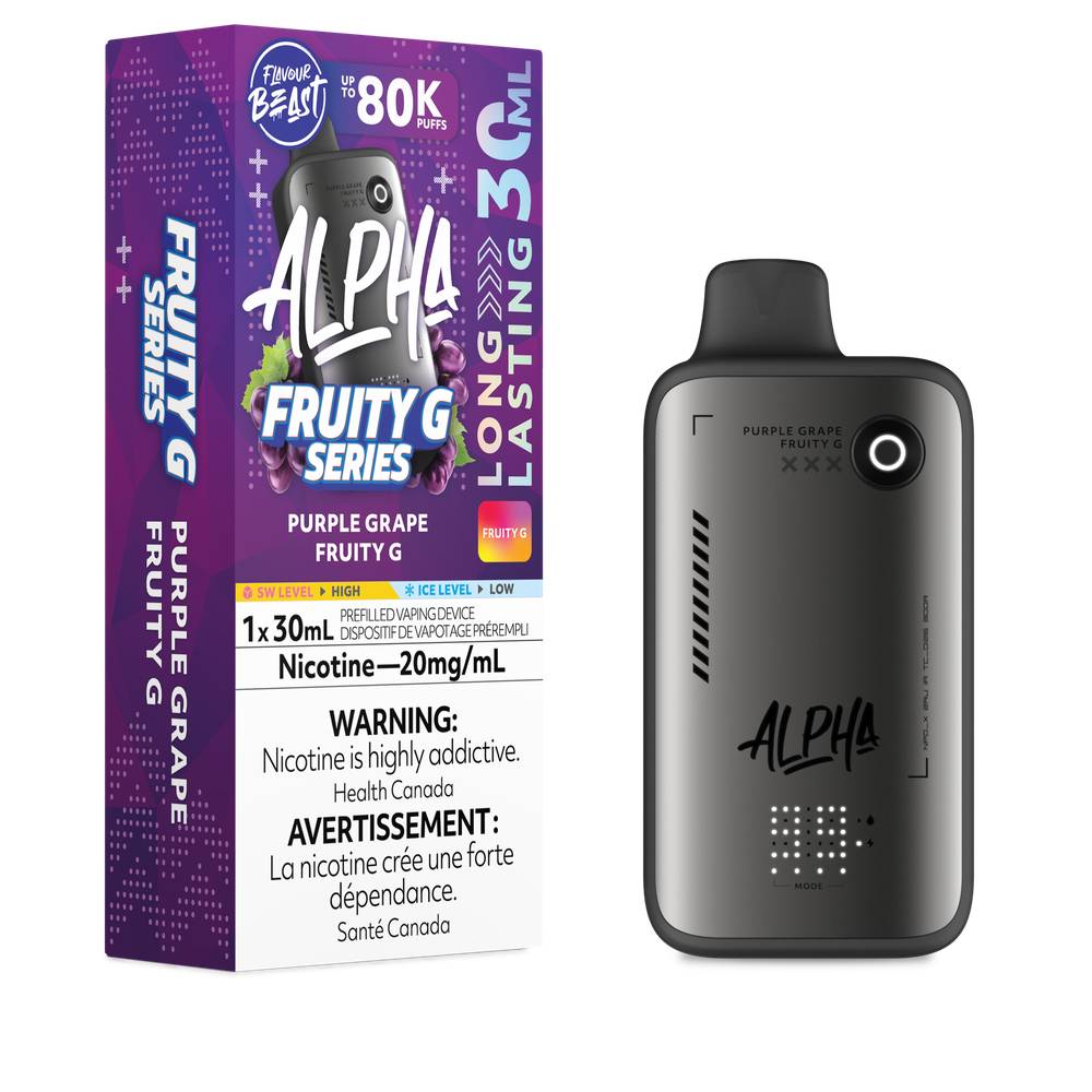Flavour Beast Alpha 80K Disposable Vape Purple Grape Fruity G